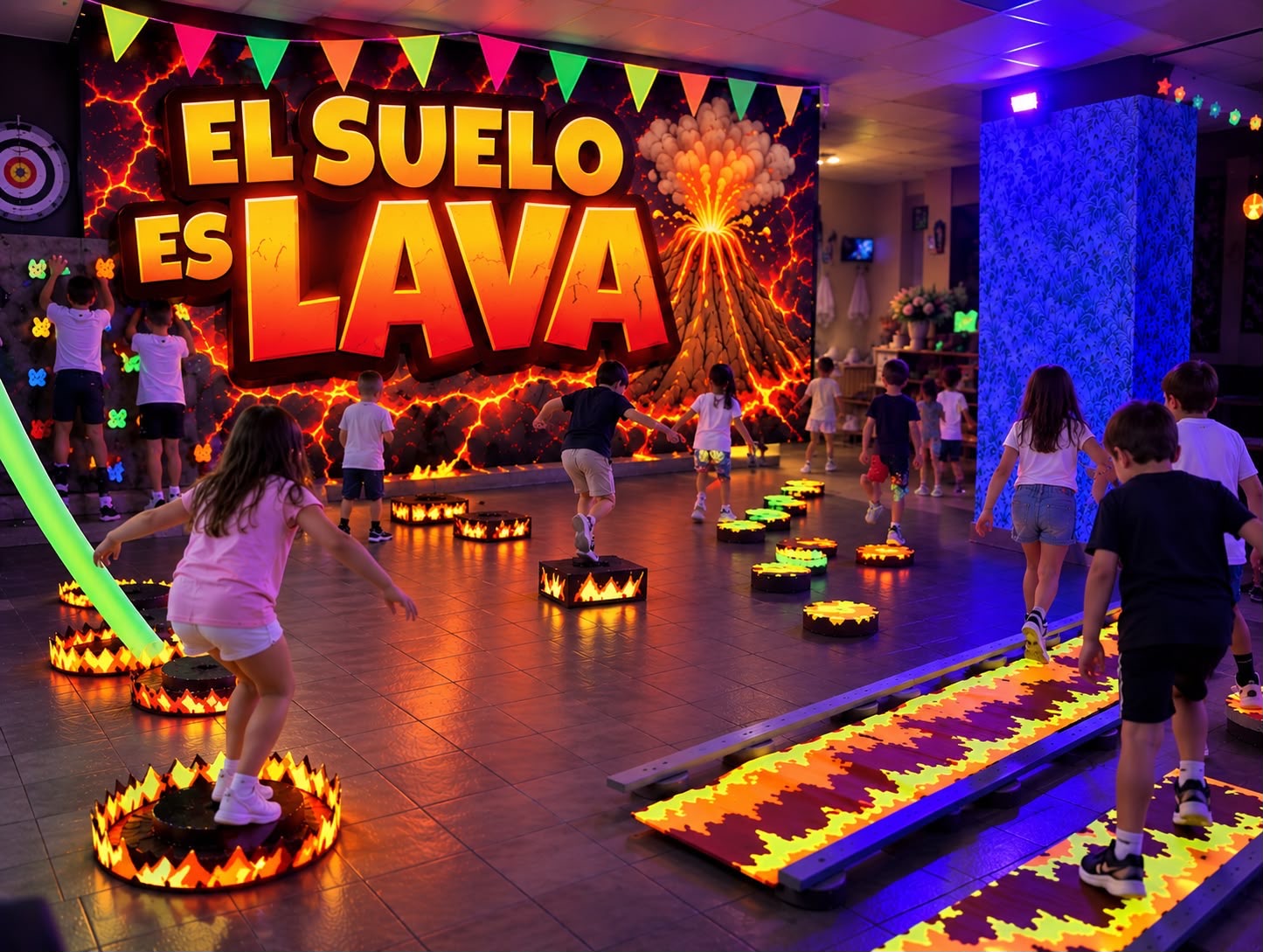 Cumple El Suelo es Lava - gymkana para cumpleaños infantiles en Madrid