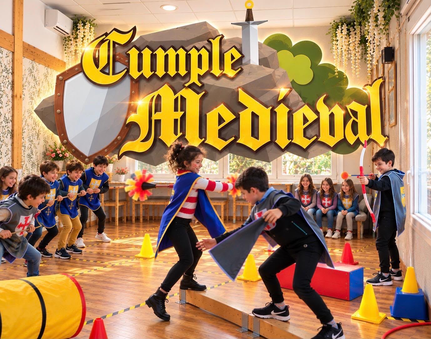 Cumple Medieval - cumpleaños infantil en Madrid con juegos medievales