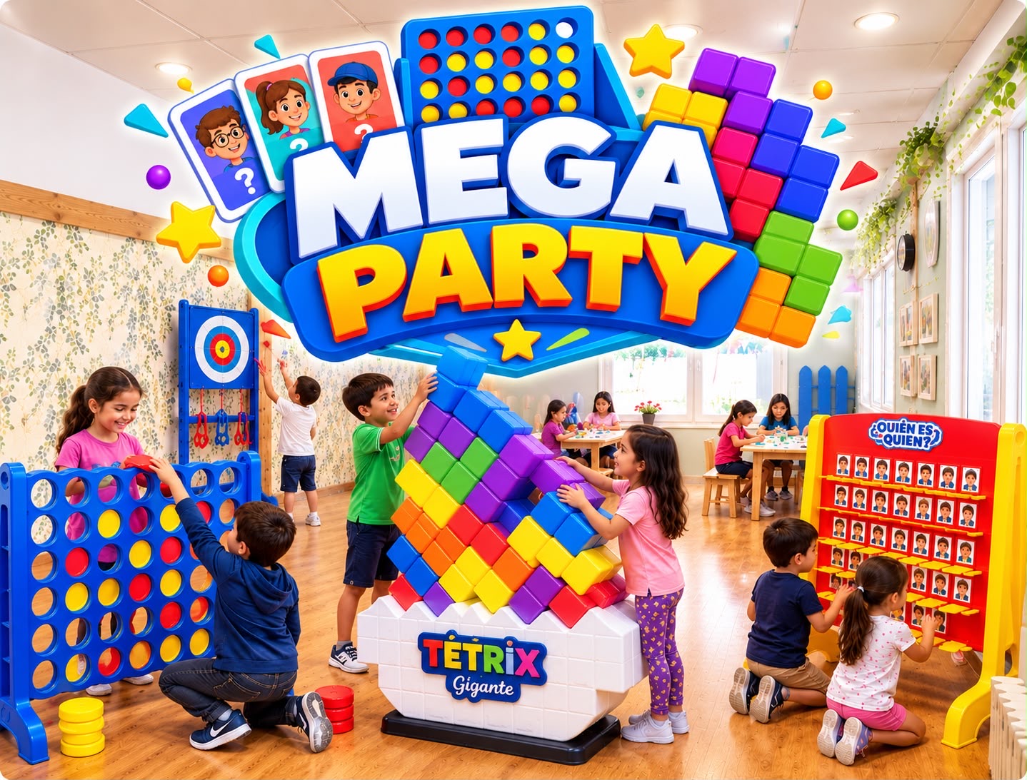Cumple Mega Party - gymkana para cumpleaños infantiles en Madrid (mayores)