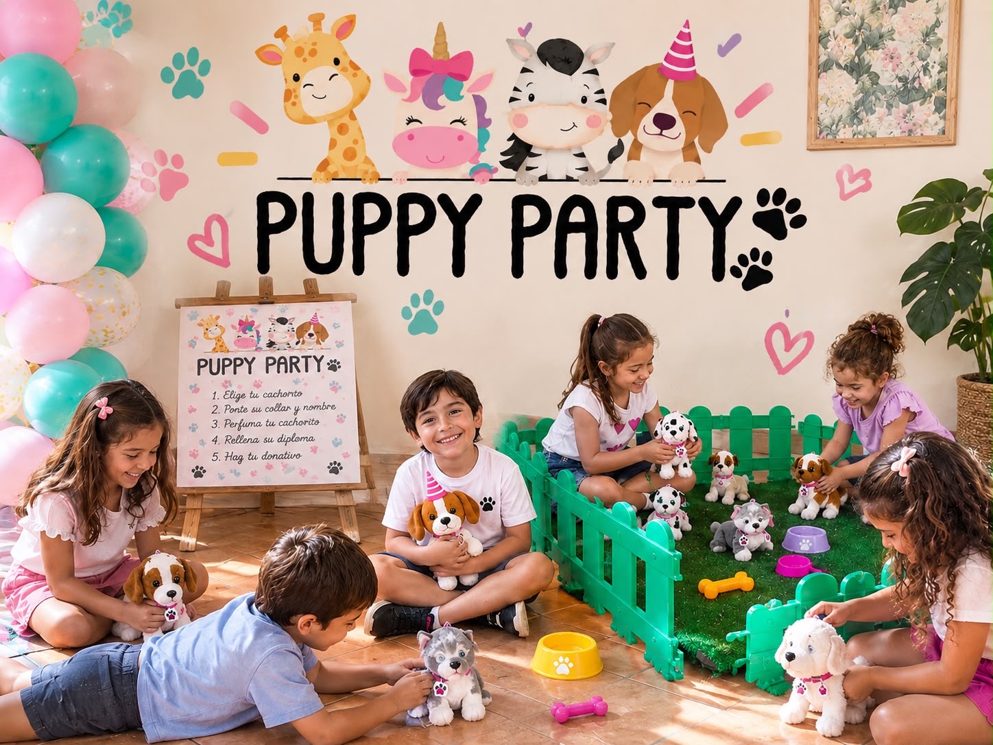 Cumple Puppy Party - cumpleaños infantil en Madrid con adopción de peluche